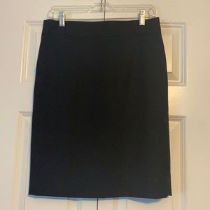 Black Wool Crepe Skirt | J. Crew